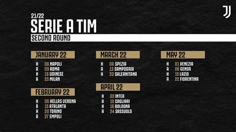 juventus schedule 2021